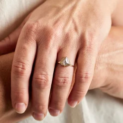 Sale Betsy & Iya Adra salt & pepper diamond ring