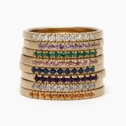 Fashion Betsy & Iya Asa ring - colored gemstones