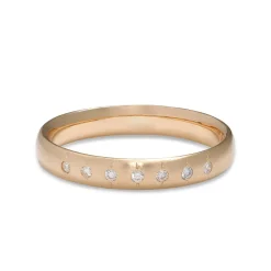 Fashion Betsy & Iya Aurum 14k Gold Vintage Style Band Ring