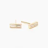 Clearance Betsy & Iya Baguette Bar Stud Earrings