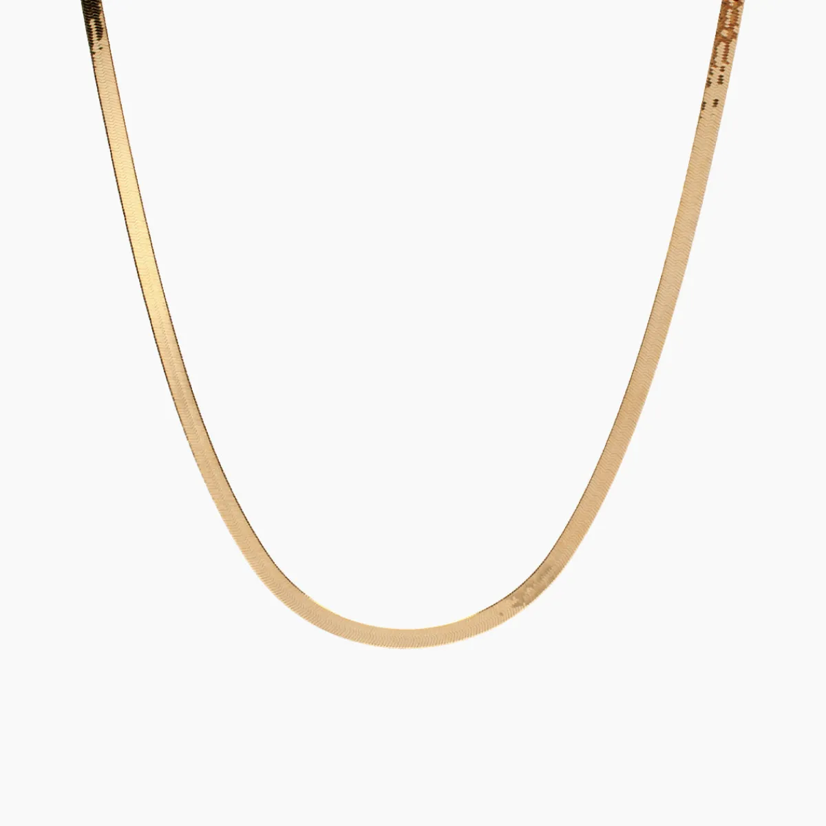 New Betsy & Iya Classic Herringbone Chain Necklace