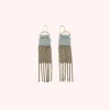 Best Betsy & Iya Curtain Earrings in Blue Grey