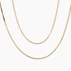 Discount Betsy & Iya Delicate Herringbone Chain Necklace