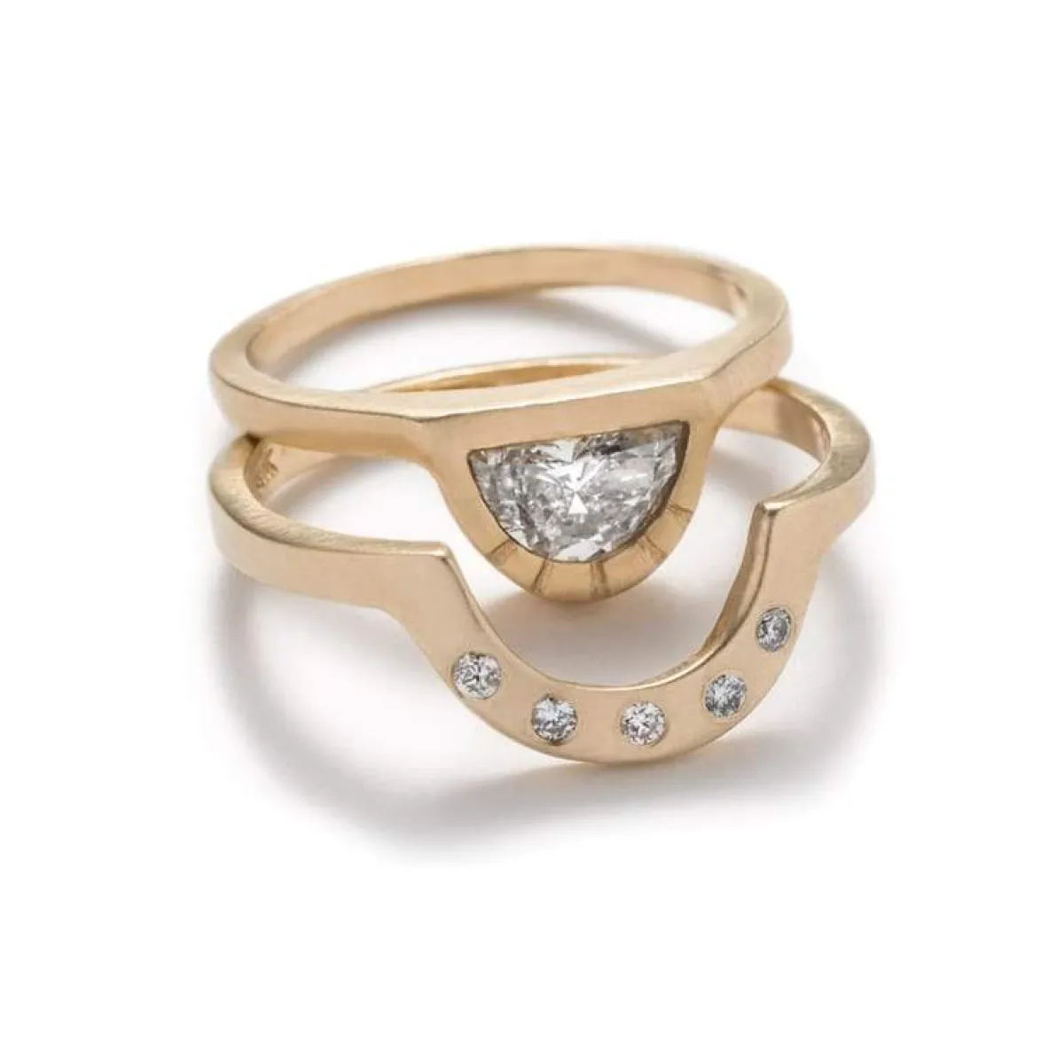 Discount Betsy & Iya Earth Diamond Cor Ring - White Diamonds
