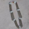 Hot Betsy & Iya Eternity Necklace in Blue Grey