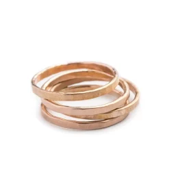 Sale Betsy & Iya Faceted Gold-Filled stacker ring