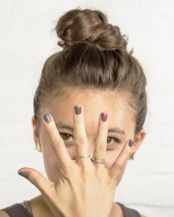 Best Betsy & Iya Faceted Sterling Silver stacker ring