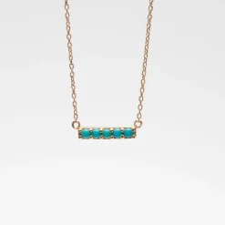 Discount Betsy & Iya Gemstone Bar Necklace