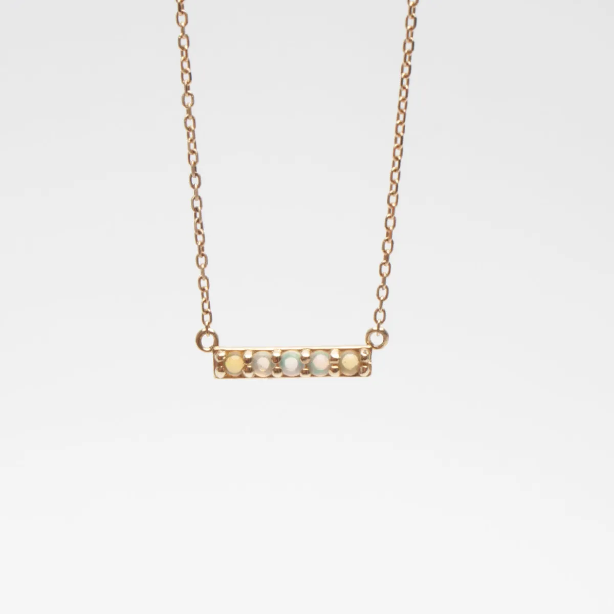 Discount Betsy & Iya Gemstone Bar Necklace