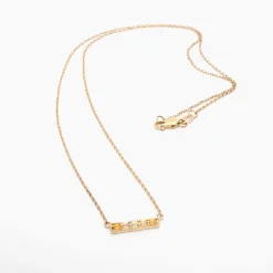 Discount Betsy & Iya Gemstone Bar Necklace
