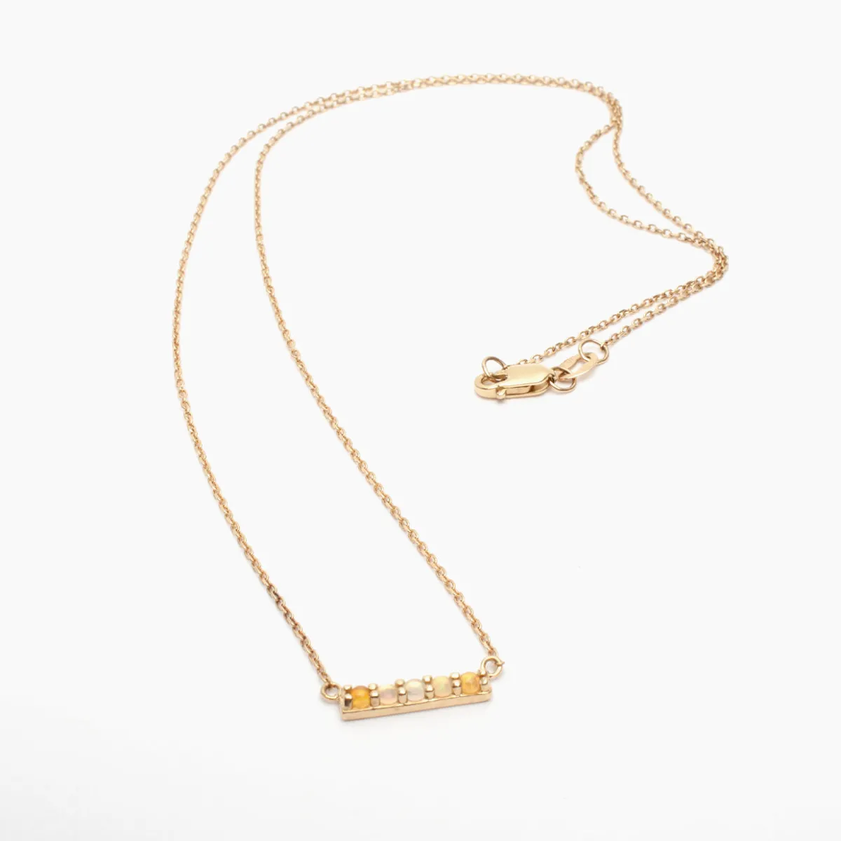 Discount Betsy & Iya Gemstone Bar Necklace