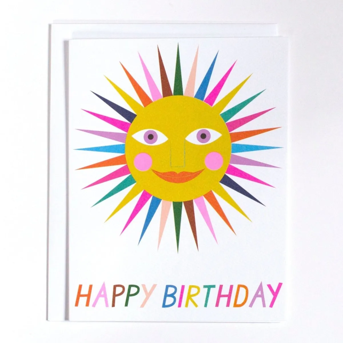 Hot Betsy & Iya Happy Birthday Rainbow Sun Card