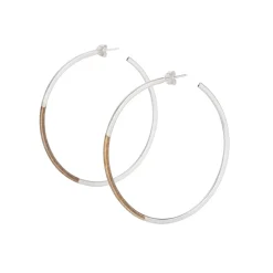Outlet Betsy & Iya Koa hoop earrings - Large