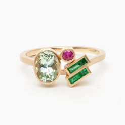 Discount Betsy & Iya Laetus ring - Mint Beryl