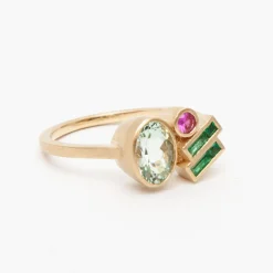 Discount Betsy & Iya Laetus ring - Mint Beryl
