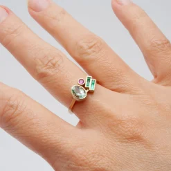 Discount Betsy & Iya Laetus ring - Mint Beryl