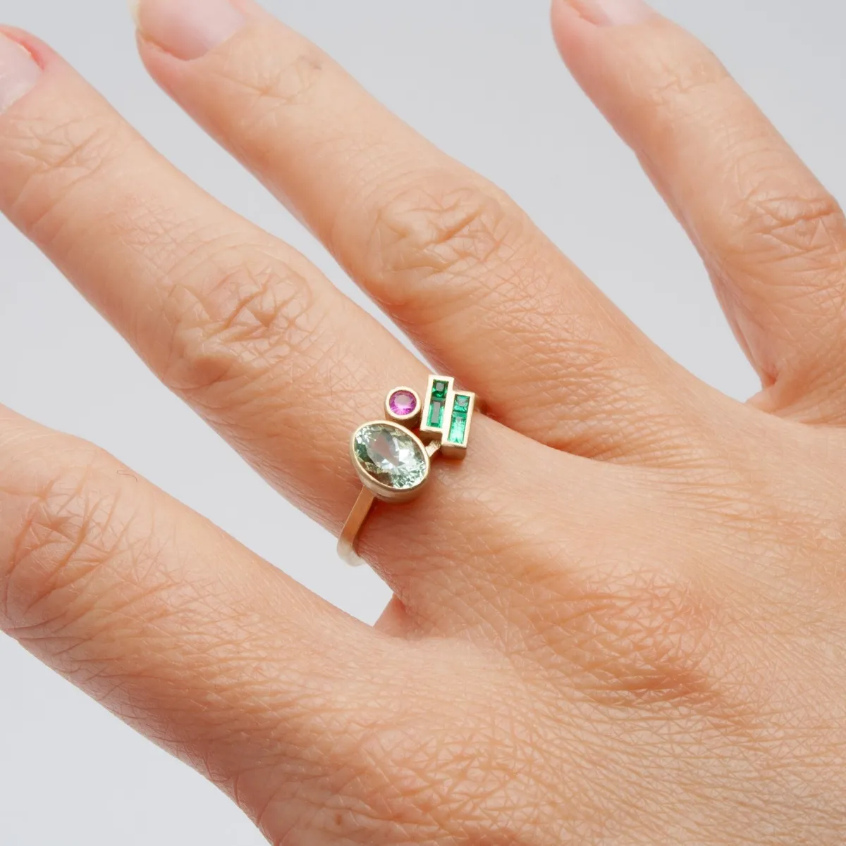 Discount Betsy & Iya Laetus ring - Mint Beryl