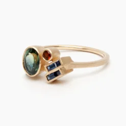 Best Betsy & Iya Laetus ring - Teal Sapphire