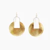 Fashion Betsy & Iya Large Medallion Earrings