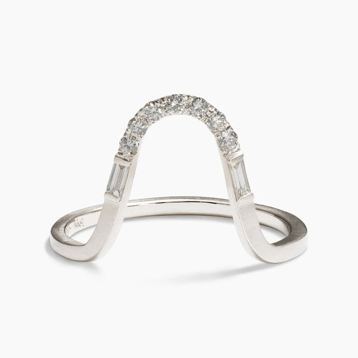 Clearance Betsy & Iya Levo 14k Gold Diamond Stacking Ring