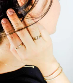 Hot Betsy & Iya Manus Ring - Black & White Diamonds