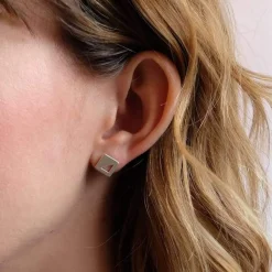 Fashion Betsy & Iya Mini Square Geometric Stud Earrings