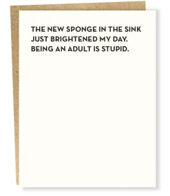 Fashion Betsy & Iya New Sponge in the Sink Card