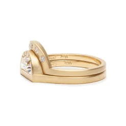 Online Betsy & Iya Omnia Ring - Half-Moon Diamond in 14k Gold