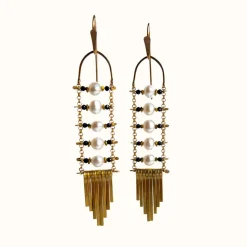 Discount Betsy & Iya Pearl Earrings