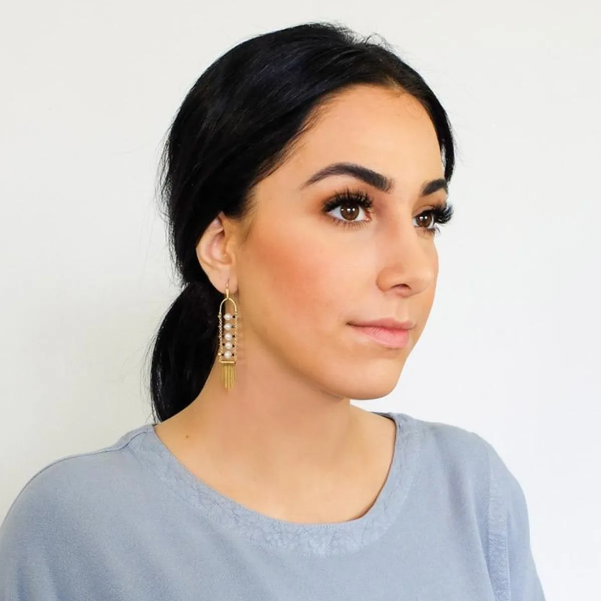 Discount Betsy & Iya Pearl Earrings
