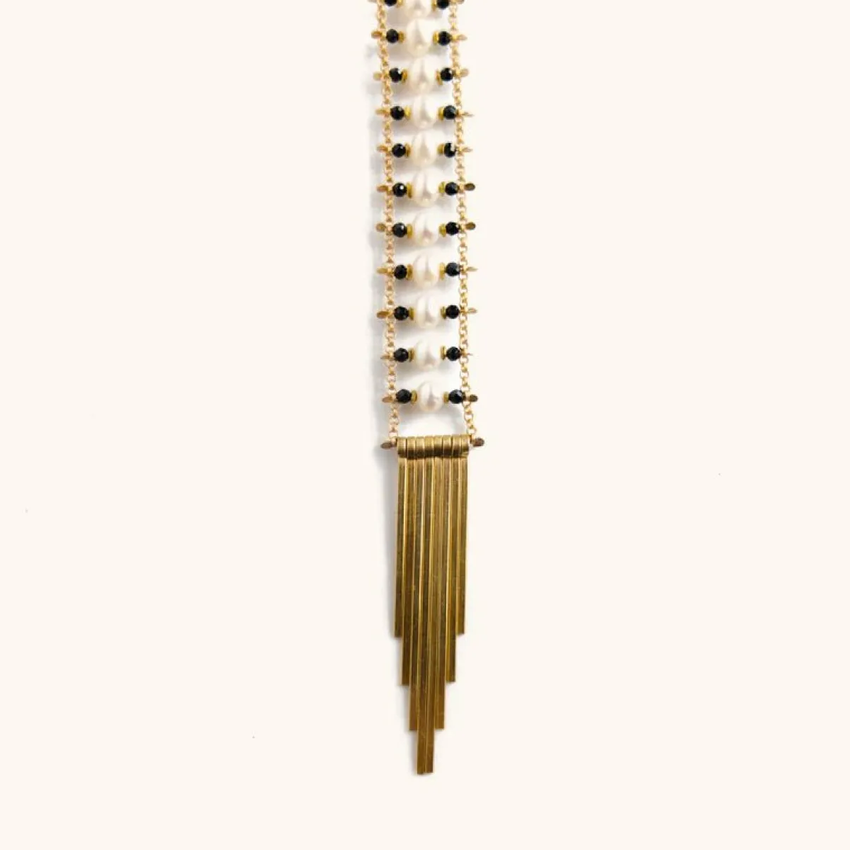 Clearance Betsy & Iya Pearl Ladder Necklace