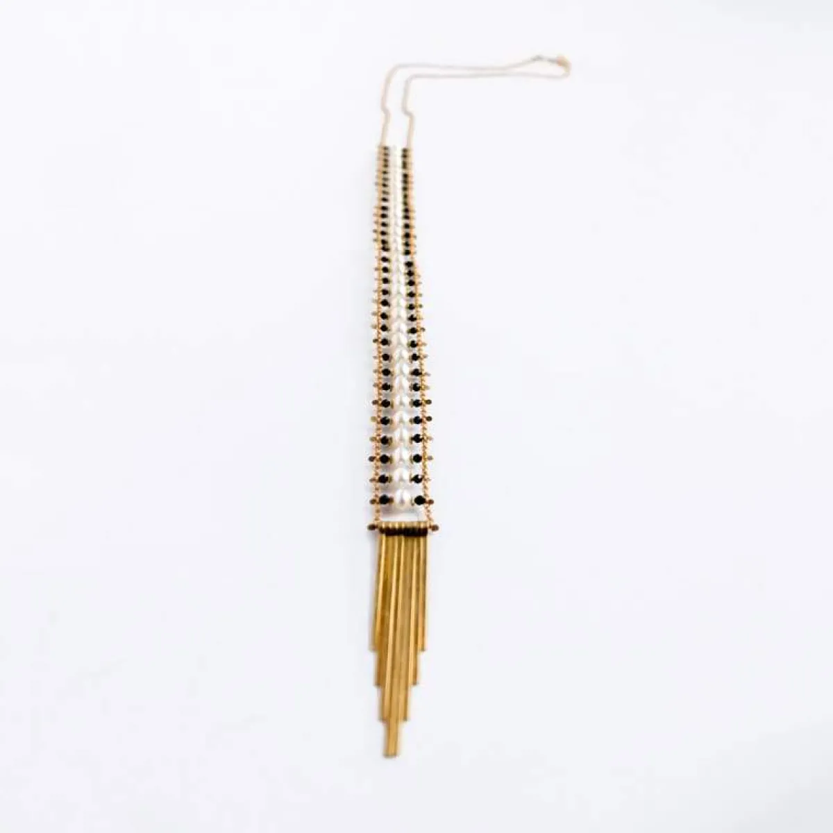 Clearance Betsy & Iya Pearl Ladder Necklace