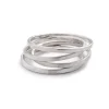 Hot Betsy & Iya Recast Faceted Sterling Silver stacker ring