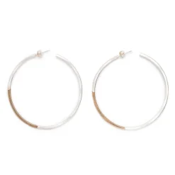 Best Betsy & Iya Recast Koa hoop earrings - Large