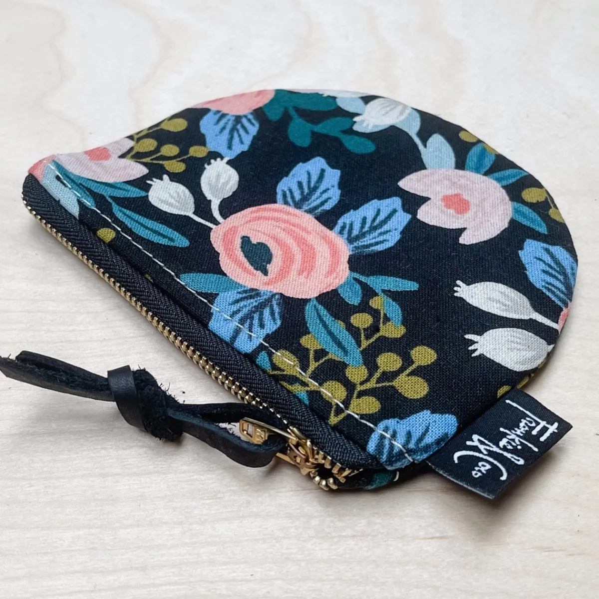 Best Betsy & Iya Richmond Half Moon Pouch in Dark Roses