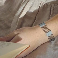 Clearance Betsy & Iya Silo Bracelet in Blue Grey