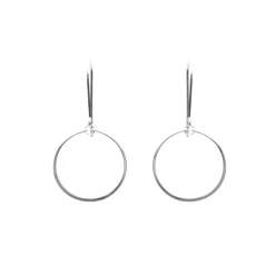Best Betsy & Iya Single Circle Earrings in Silver