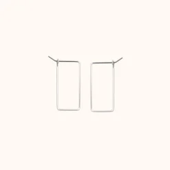 Outlet Betsy & Iya Small Rectangle Hoop Earrings