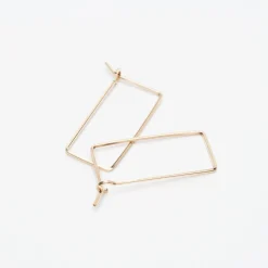 Outlet Betsy & Iya Small Rectangle Hoop Earrings