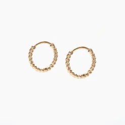 Best Betsy & Iya Small Rope Hinged Hoop Earrings