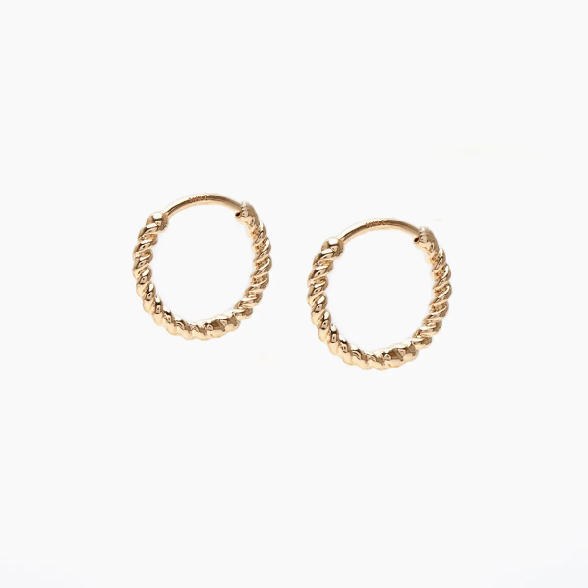 Best Betsy & Iya Small Rope Hinged Hoop Earrings