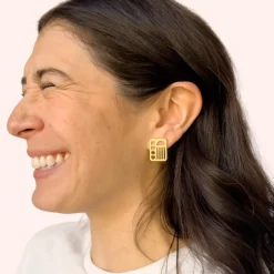 Hot Betsy & Iya Sombra stud earrings