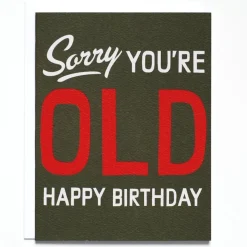 Online Betsy & Iya Sorry You're Old Birthday Card