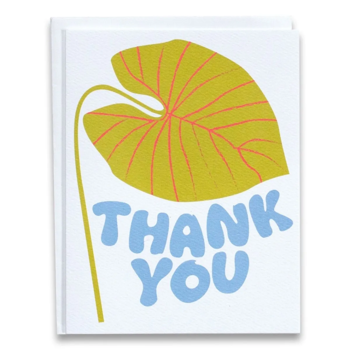 Fashion Betsy & Iya Thank You Leaf Notecard
