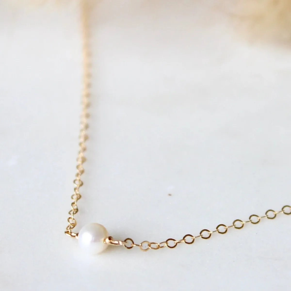 Sale Betsy & Iya Tiny Freshwater Pearl Necklace