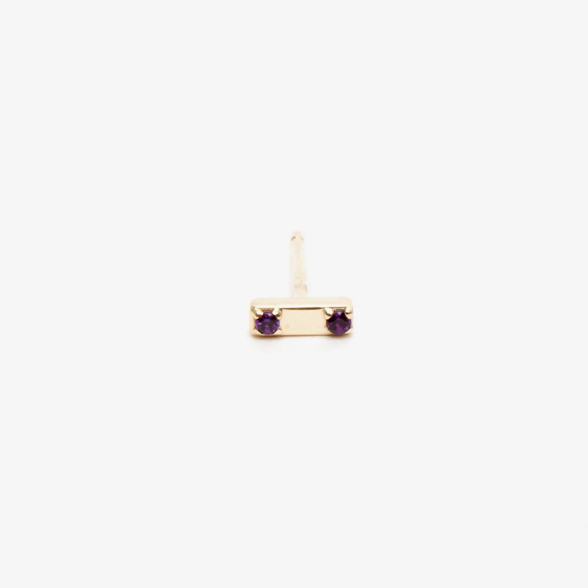 Fashion Betsy & Iya Two Stone Bar Stud Earrings