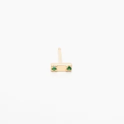 Fashion Betsy & Iya Two Stone Bar Stud Earrings