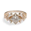 Outlet Betsy & Iya Uro Ring - 14k Gold Geometric Diamond Ring