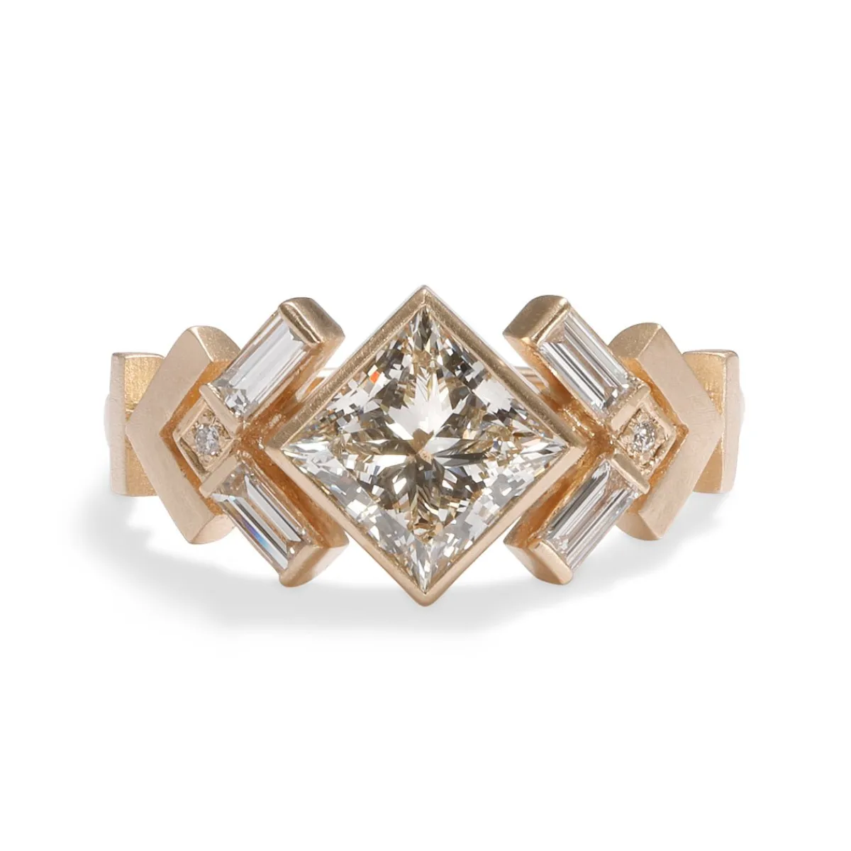 Outlet Betsy & Iya Uro Ring - 14k Gold Geometric Diamond Ring