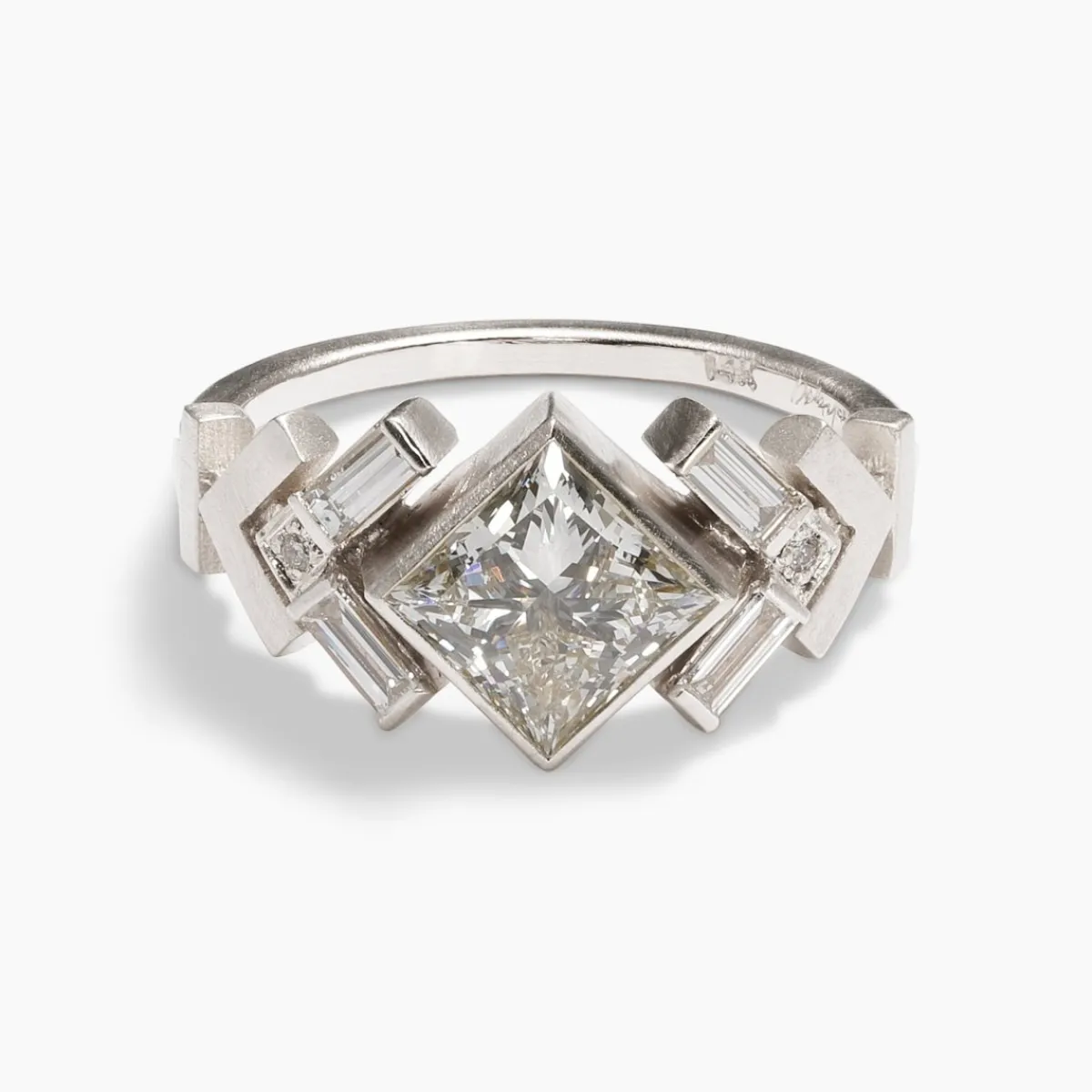 Outlet Betsy & Iya Uro Ring - 14k Gold Geometric Diamond Ring
